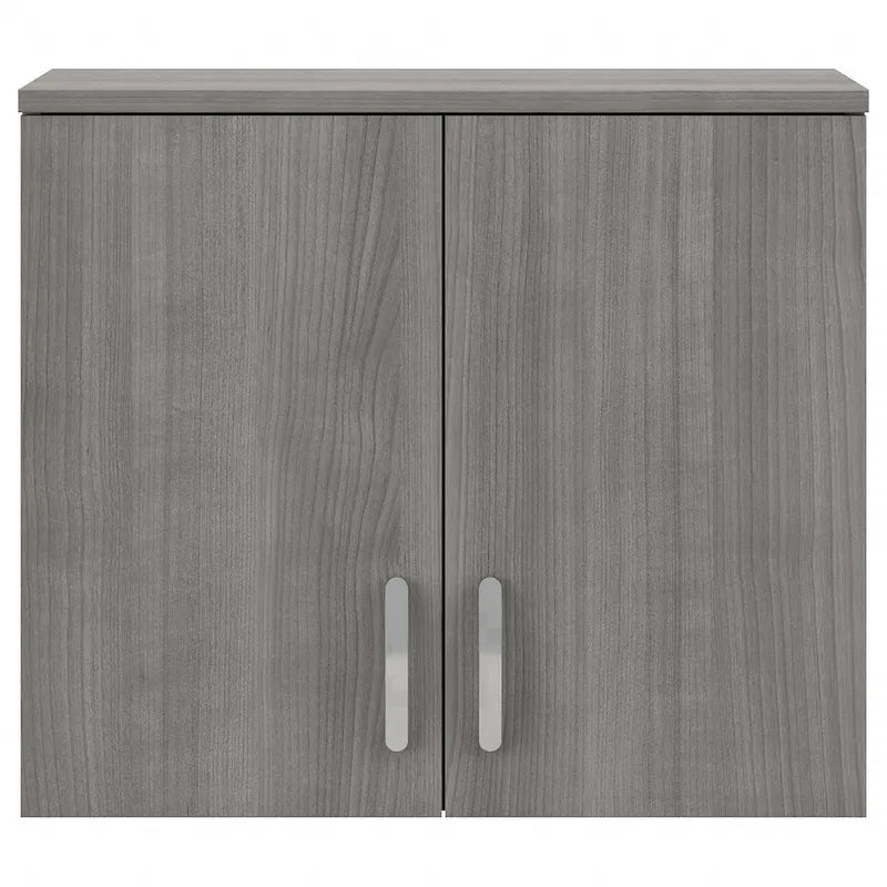 Wall Mounted Storage Cabinet with Doors and Adjustable Shelves