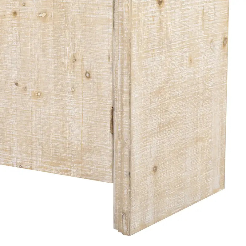 Retro-Sideboard im minimalistischen, geschwungenen Design mit goldenen Griffen und verstellbaren Regalböden