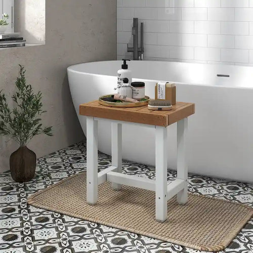 18 x 12 Heavy Duty HDPE Waterproof Shower Bench Spa Bath Stool