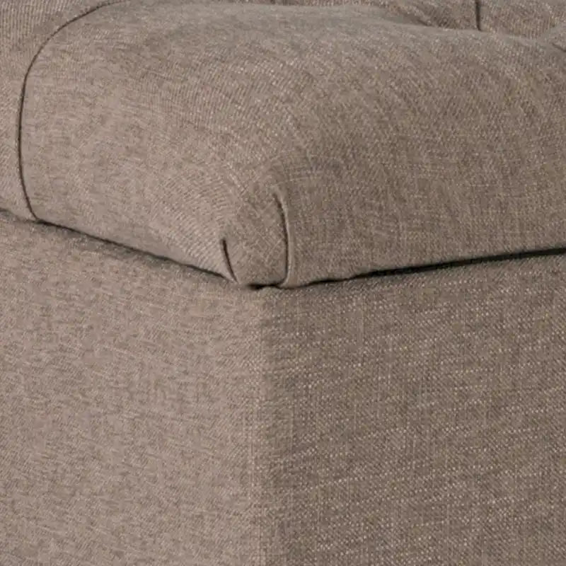 Textured Fabric Upholstered Tufted Wooden Bench with Hinged Storage - 18H x 40W x 18L