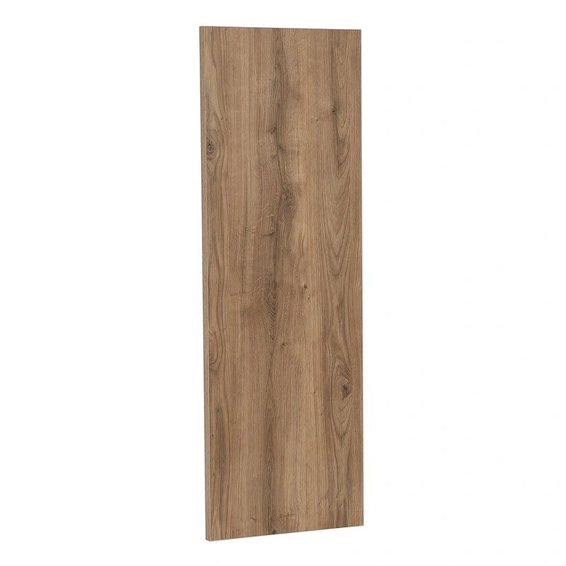 Panneau d’extrémité mural gris pour meuble avec chant, 12 x 30