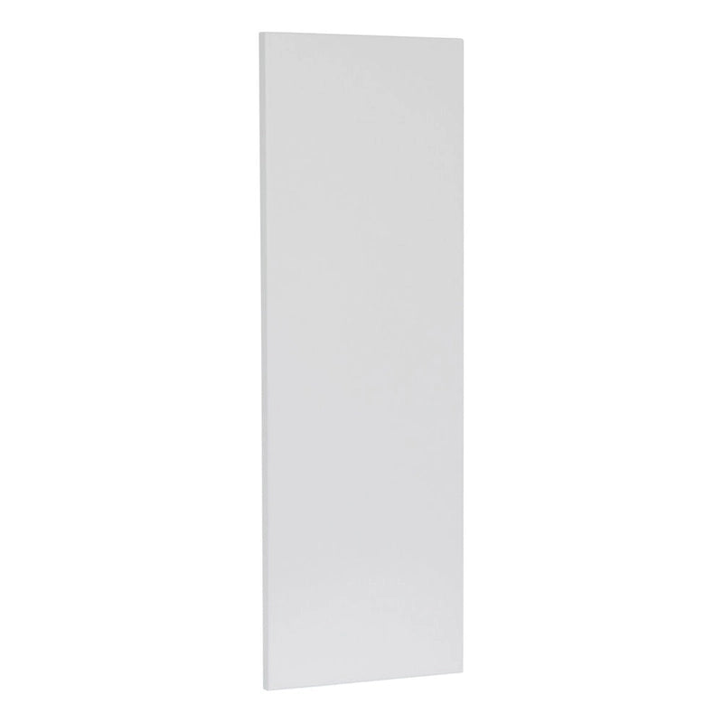 Panneau d’extrémité mural gris pour meuble avec chant, 12 x 30