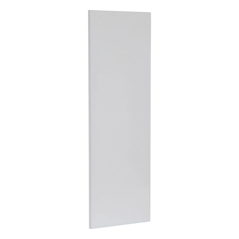 Panneau d’extrémité mural gris pour meuble avec chant, 12 x 30