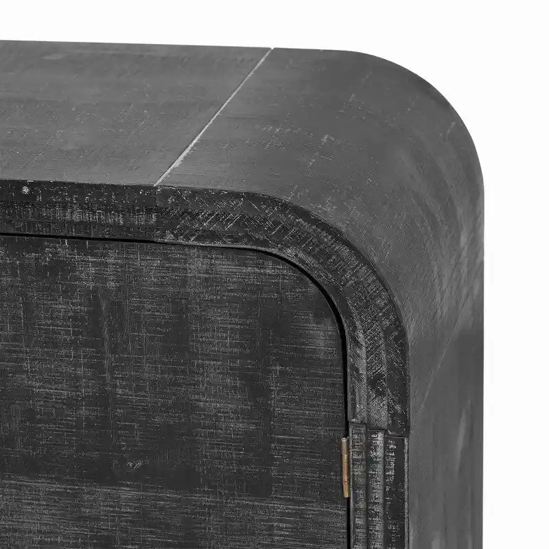 47.2W Retro Minimalist Sideboard with Gold Handles and Adjustable Shelves