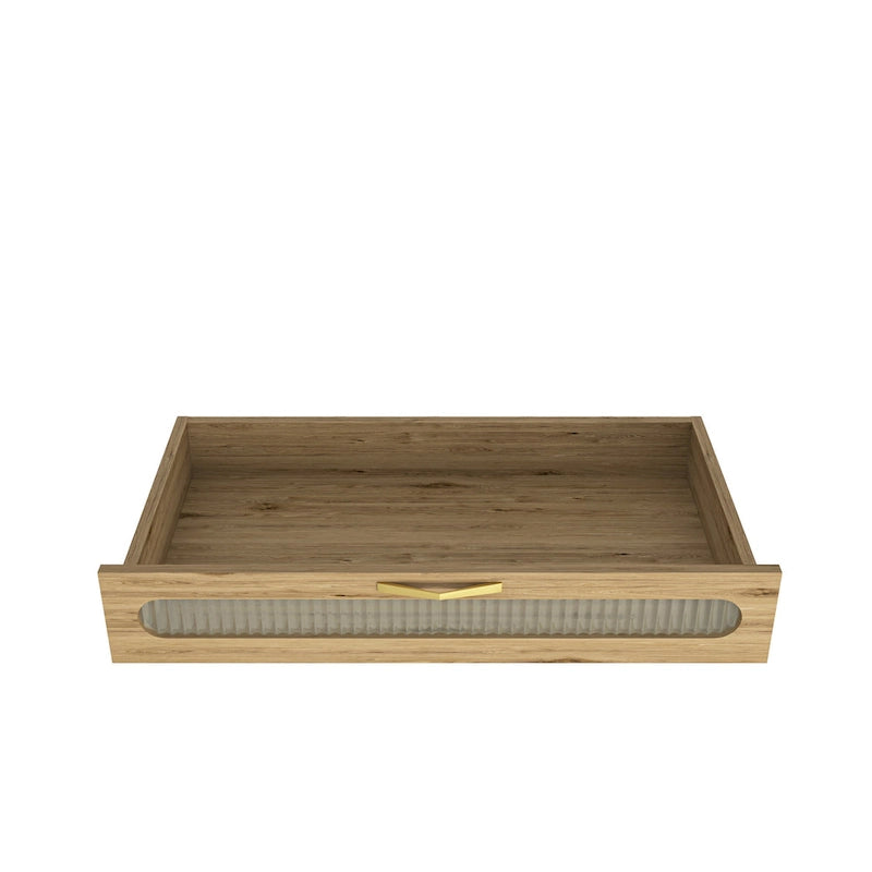 Coffee Bar Storage Cabinet with Drawer and Barn Doors