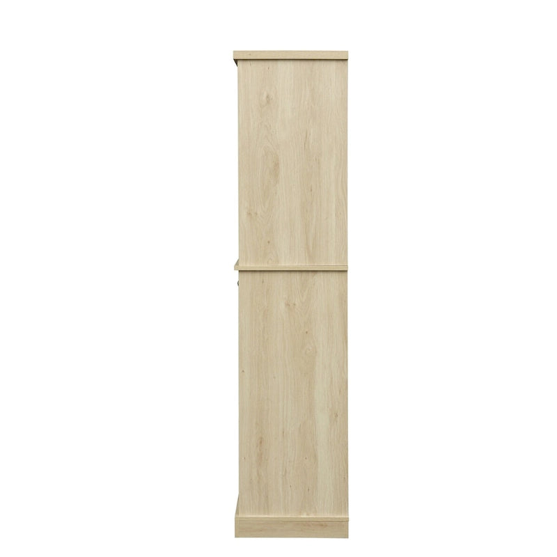 Credenza contenitore in rattan con 4 ante e 1 cassetto, moderna e indipendente