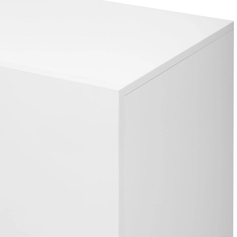 Glossy Light Luxury Accent Storage Cabinet with Adjustable Shelf