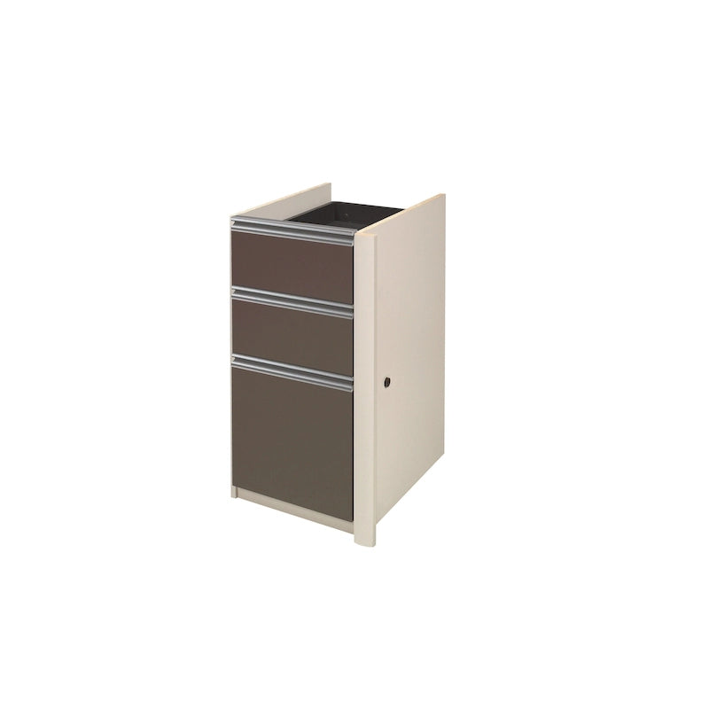 Locking 3-Drawer File Pedestal with Ball-Bearing Slides