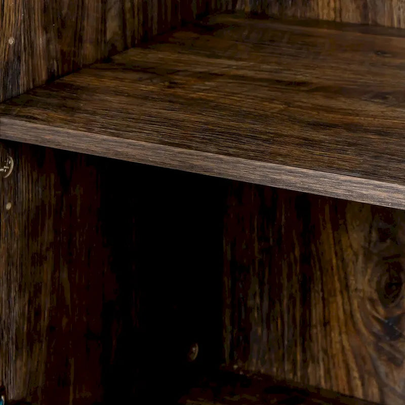 Credenza indipendente con 4 ante e 4 ripiani aperti