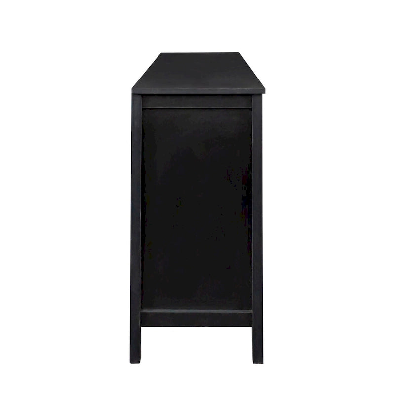 Credenza indipendente con 4 ante e 4 ripiani aperti