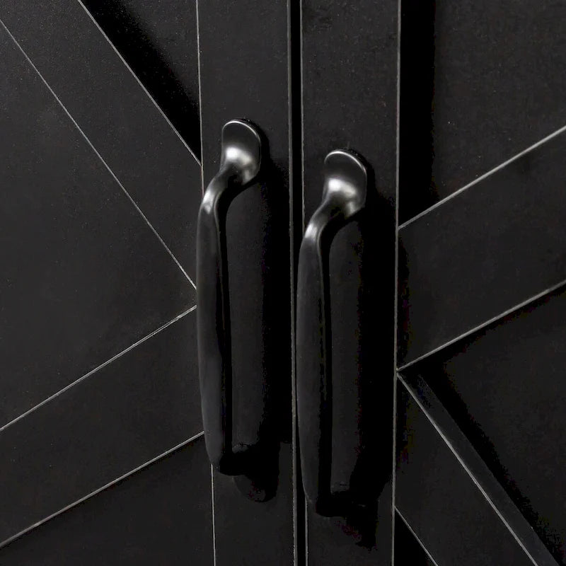 Credenza indipendente con 4 ante e 4 ripiani aperti