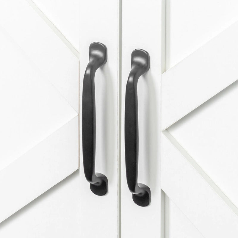 Credenza indipendente con 4 ante e 4 ripiani aperti