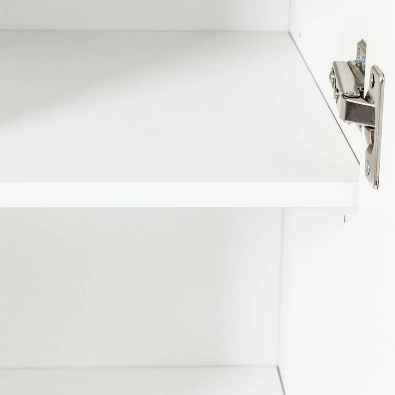 LED Light Kitchen Sideboard Cupboard with Drawer and 1 Door, High Gloss