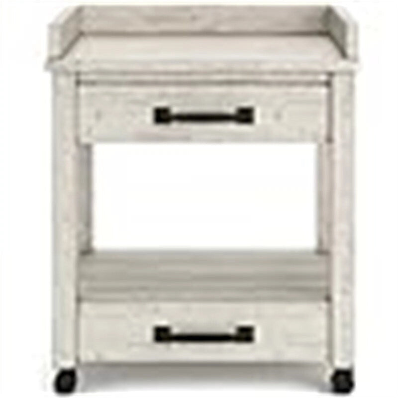 Industrial Rolling Printer Stand with Storage, Outlets and USB Ports