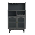 Credenza moderna portabottiglie con portabottiglie e portabicchieri
