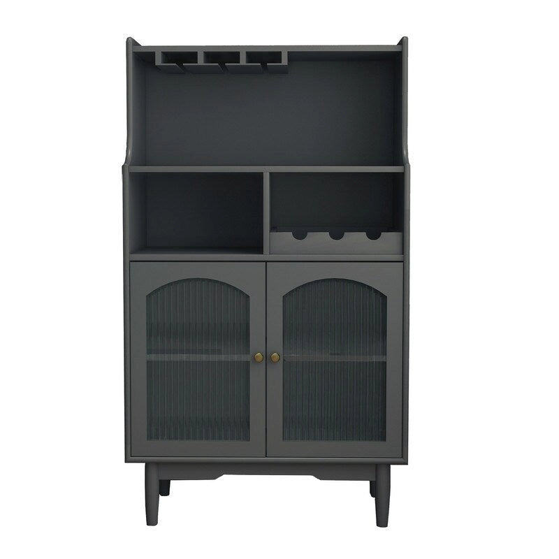 Modern Wine Cabinet Sideboard with Wine and Glass Racks