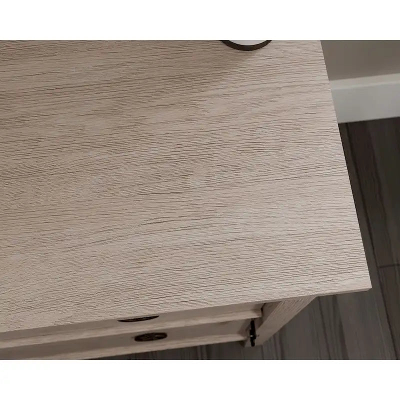 2-Drawer Lateral File Cabinet with Lock, Oak Finish