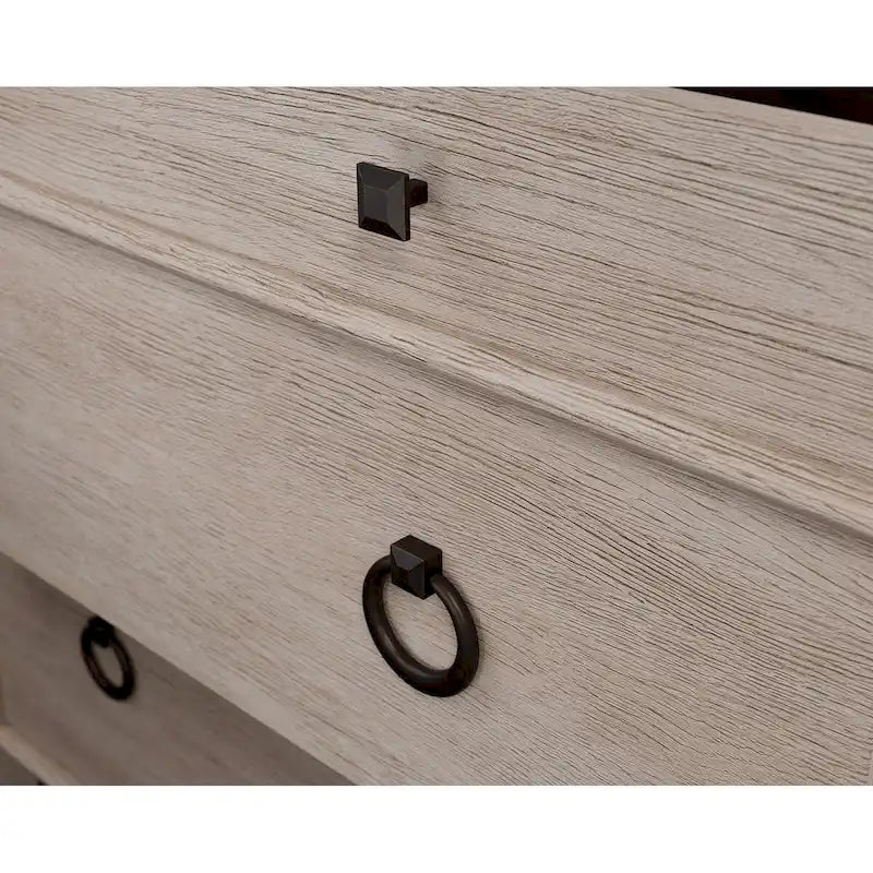 2-Drawer Lateral File Cabinet with Lock, Oak Finish