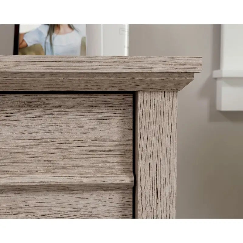 2-Drawer Lateral File Cabinet with Lock, Oak Finish