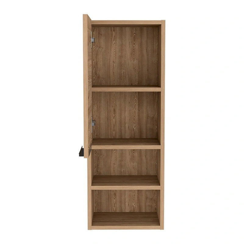 Medizinschrank in Kieferoptik mit zwei Innenablagen