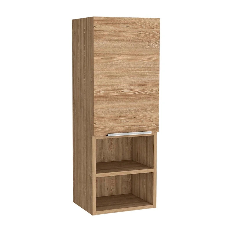 Medizinschrank in Kieferoptik mit zwei Innenablagen