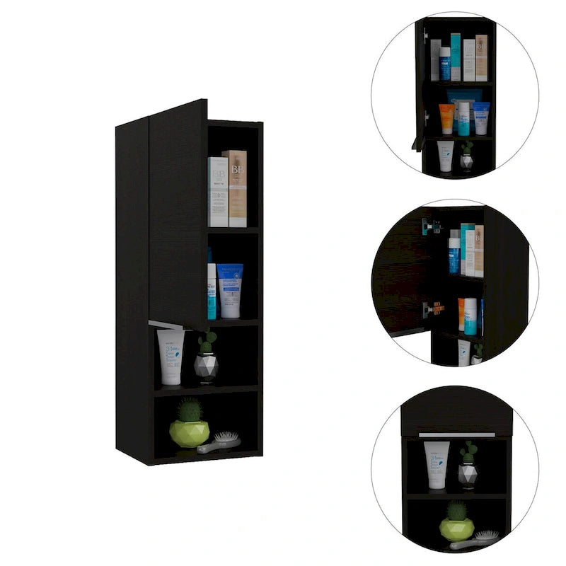 Medizinschrank in Kieferoptik mit zwei Innenablagen