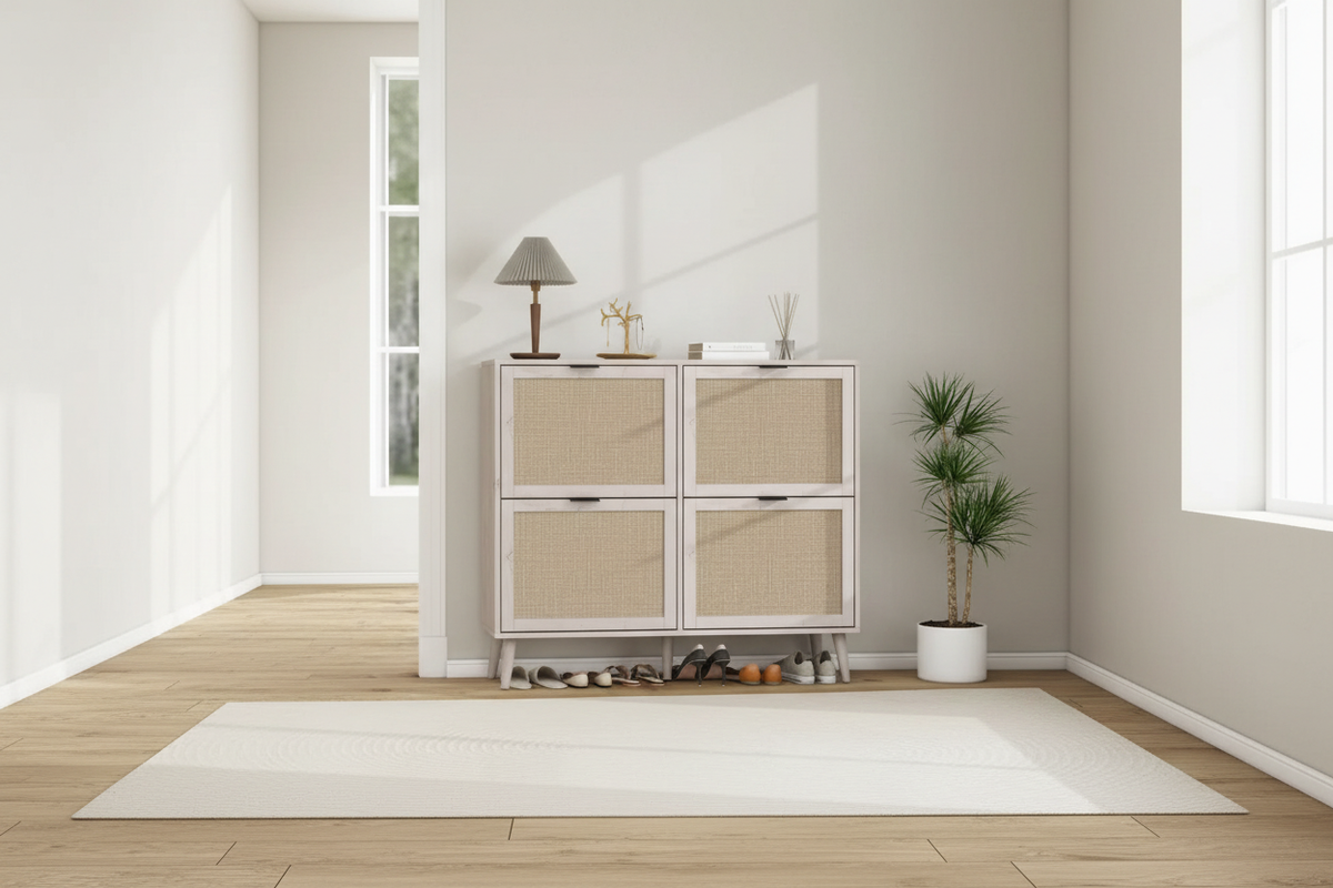 Rattan Shoe Cabinet Hero Banner
